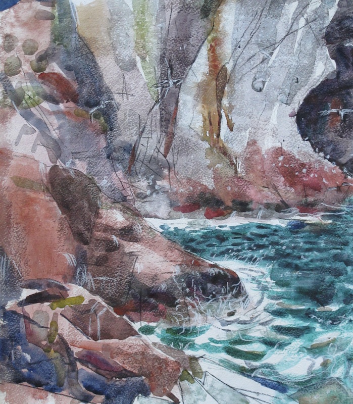 Foot of the cliffs, Bass Rock